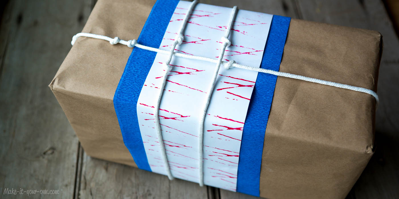» Gift Wrap Idea Using Rope & Twine
