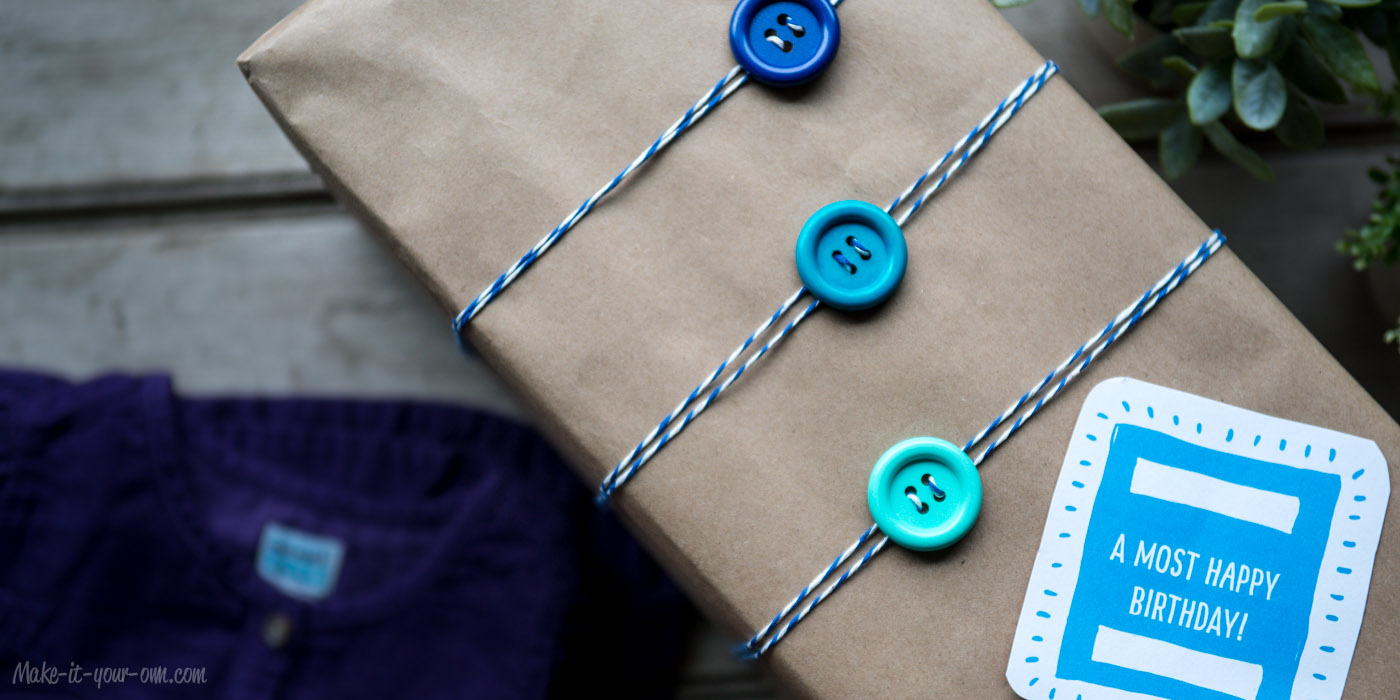 » UpCycling Gift Wrap Idea Clothes