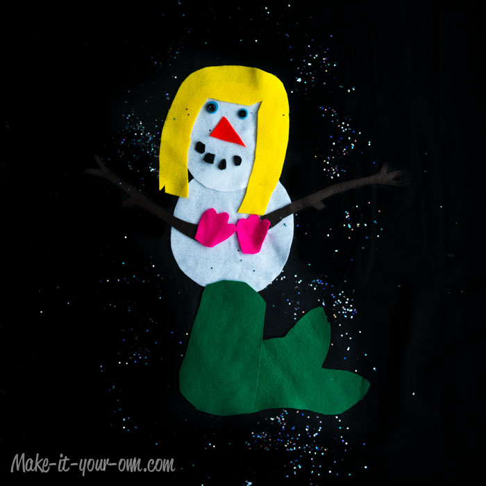 Snow Person Felt Board from make-it-your-own.com (Art, crafts & activities for kids)