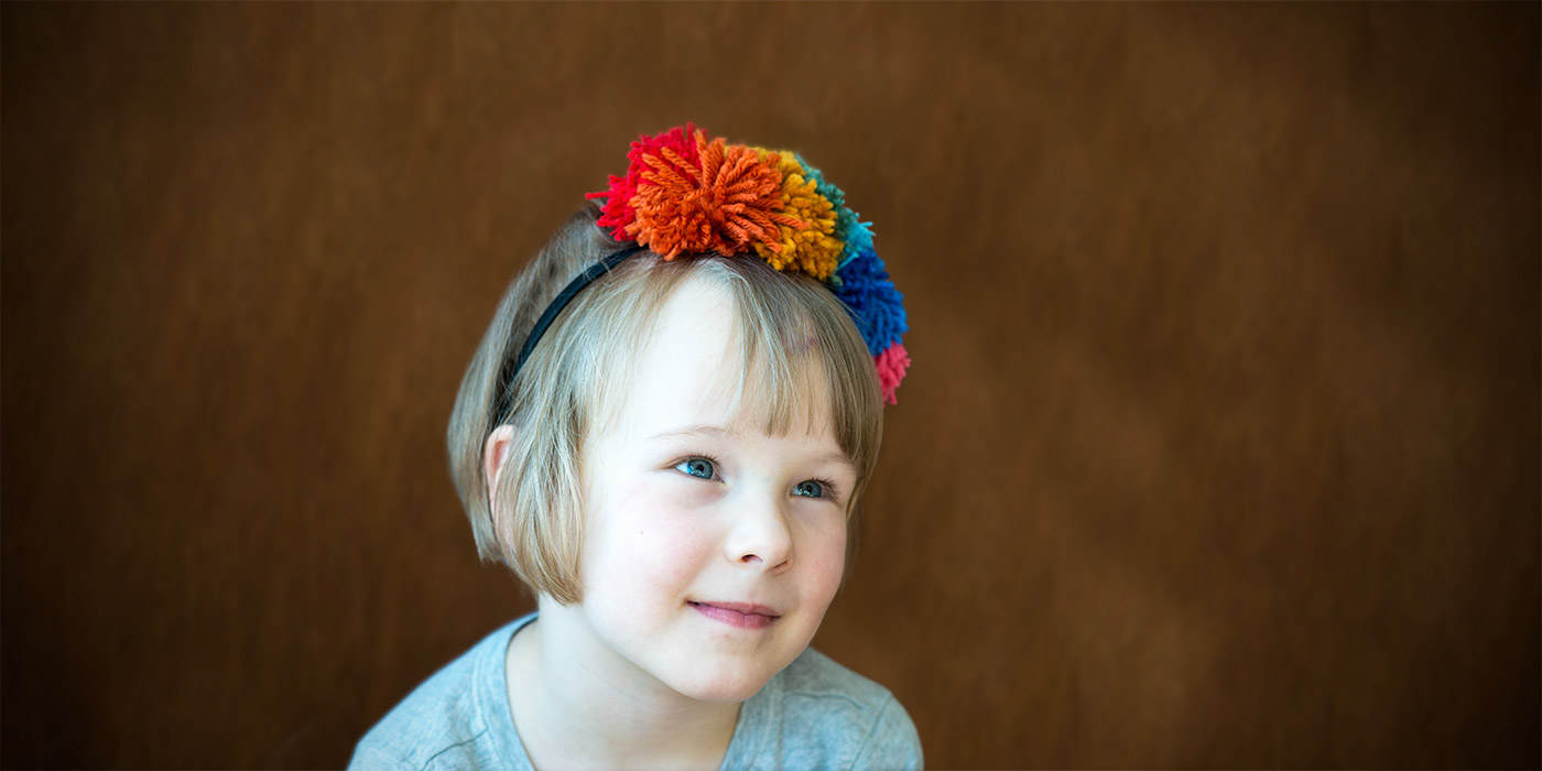 Dreaming of Spring: Rainbow Pom-Pom Headband