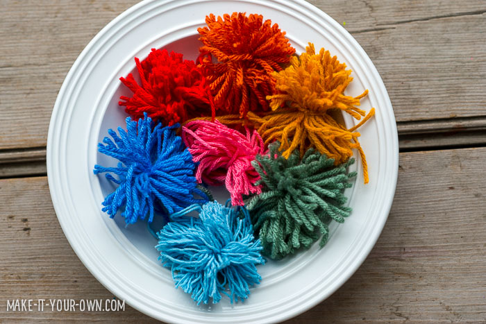 Rainbow Pom-Pom Headband with make-it-your-own.com (Crafts & Activities for Kids)
