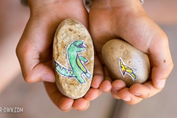 Dinosaur Rock Eggs with make-it-your-own.com (Crafts & activities for kids)