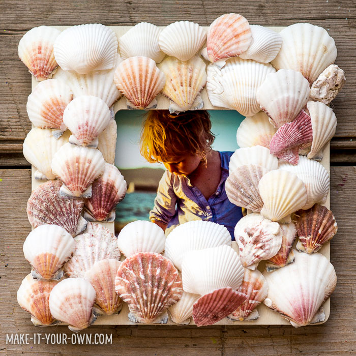 Simple Seashell Frame with make-it-your-own.com (Crafts & activities for kids)