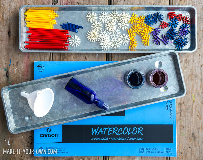 Sprayed Snowflakes with make-it-your-own.com (Creative activities for kids)