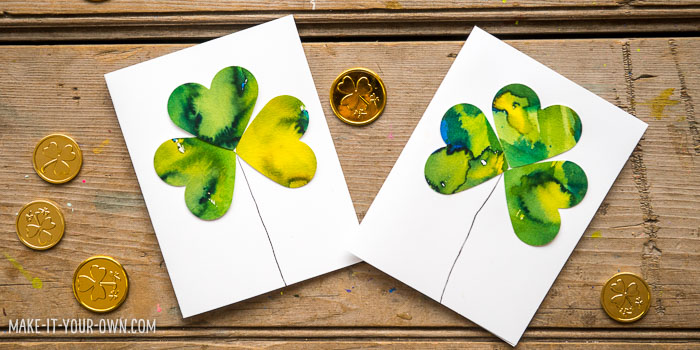 Colour Mixing Clovers with make-it-your-own.com (Creative activities for kids!)