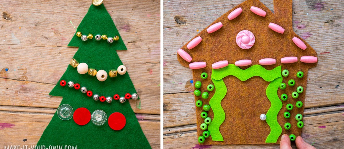 Gingerbread House & Christmas Tree: We provide templates for your children and/or students to design and decorate with loose parts!