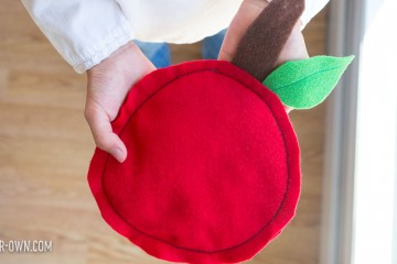 Make Seasonal Bean Bags (Apples & Pumpkins) for Play at home or in school!