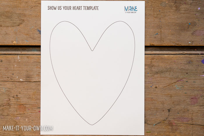 Show Us Your Heart:  Print out this heart template and decorate it!  