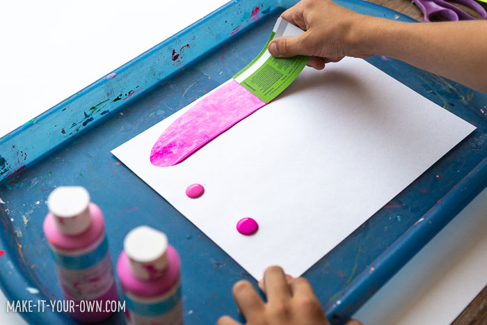 POPSICLE GIFT TAGS: Use scrape painting to create these handmade tags, perfect for summer birthday parties, host/hostess gifts or party or party invites!