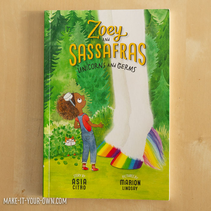 Unicorn Hair Braiding:  We show you how to use shoe string liquorice to braid!  We were inspired by the Zoey & Sassafras series- Unicorns and Germs