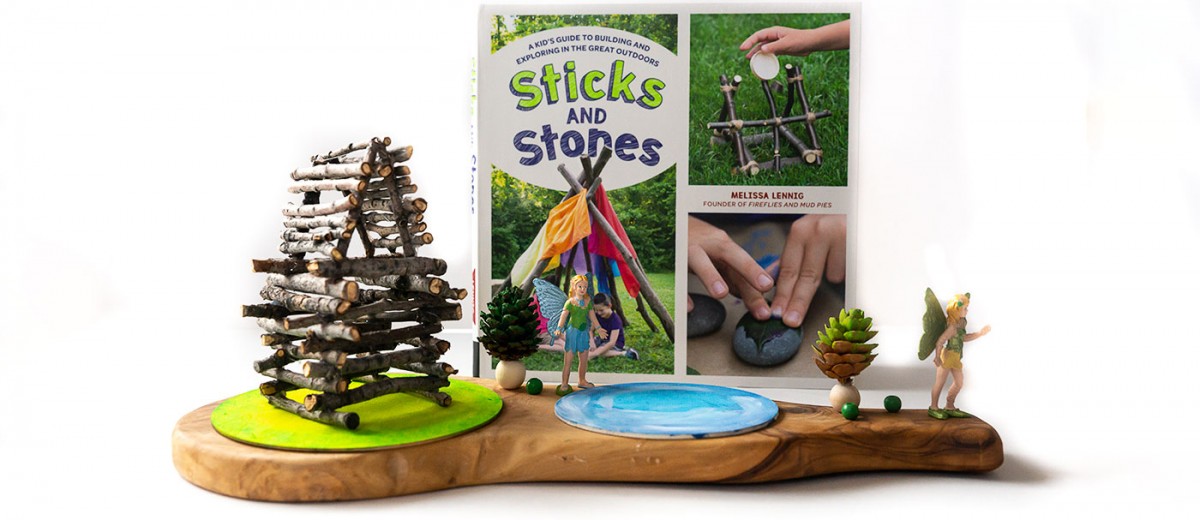 Sticks and Stones Book Review: If your kids like getting out and creating with nature, this is an amazing resource! It would be perfect for Forest School as well!