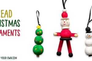 Beaded Christmas Ornaments: We show you how to make a snow person/ snowman, Santa and a Christmas tree ornament all out of wooden beads! These cute holiday ornaments make a wonderful children's craft (and develop their fine motor skills in the process). See the video tutorial with the steps on our website. #christmas #christmasornament #ornament #hoidays #holidayornament #beadedornament #beadornament #beadcraft #kidcraft #kidscraft #santa #christmastree #snowman #snowperson #crafttutorial #craftinstructions #christmascraft