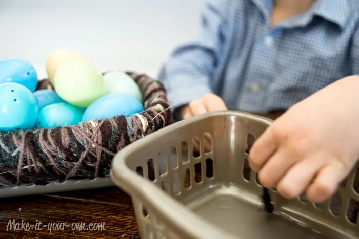 Making Bird Nest Storage Basket