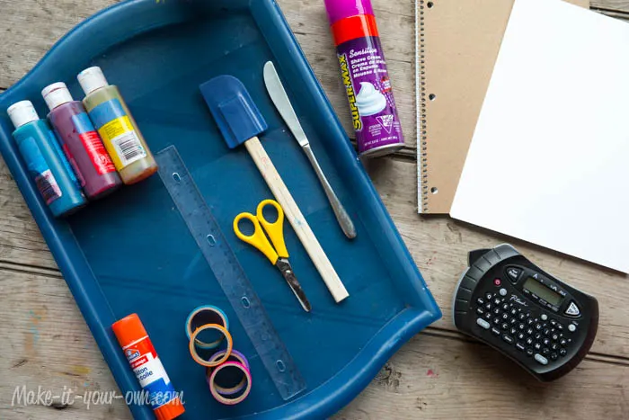 Back to School: Personalize your Notebook with Marbling from make-it-your-own.com (Art, crafts and activities for kids)