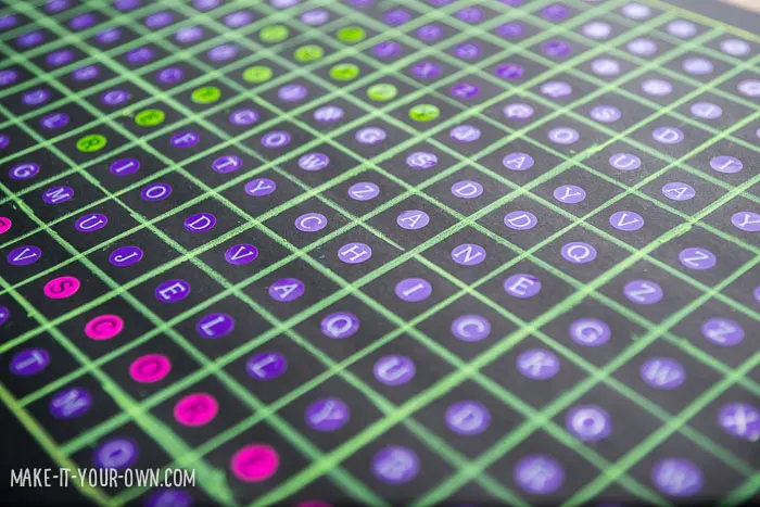 Giant Word Search (We used this for an Easter card, but it can work for any occasion!)