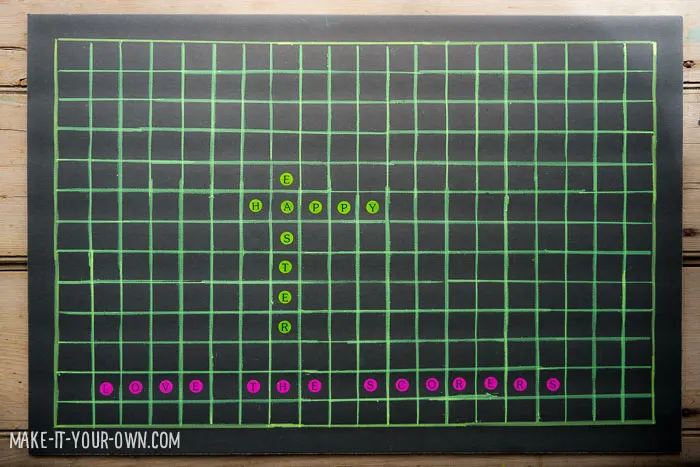 Giant Word Search (We used this for an Easter card, but it can work for any occasion!)