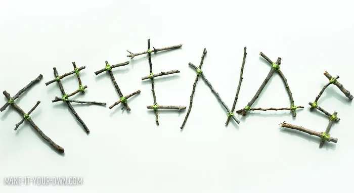 Friendship Twig Garland from make-it-your-own.com (Crafts & Activities for Kids)