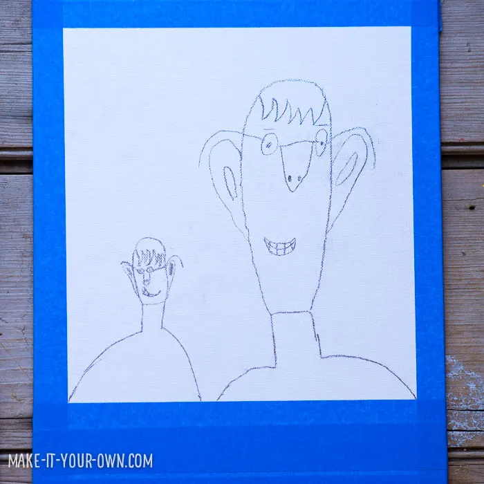 Polaroid Portraits (perfect for Father's Day!) from make-it your-own.com (Crafts & Activities for Kids)