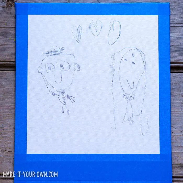 Polaroid Portraits (perfect for Father's Day!) from make-it your-own.com (Crafts & Activities for Kids)