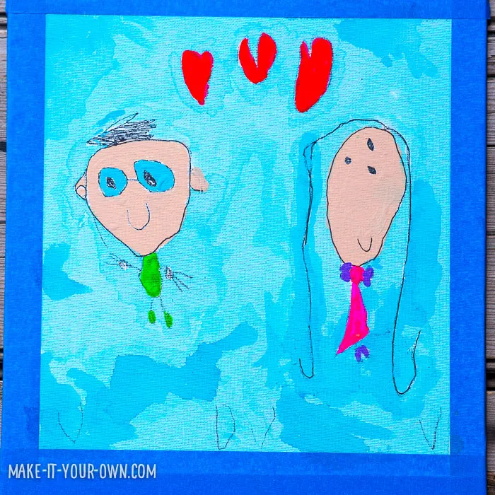 Polaroid Portraits (perfect for Father's Day!) from make-it your-own.com (Crafts & Activities for Kids)