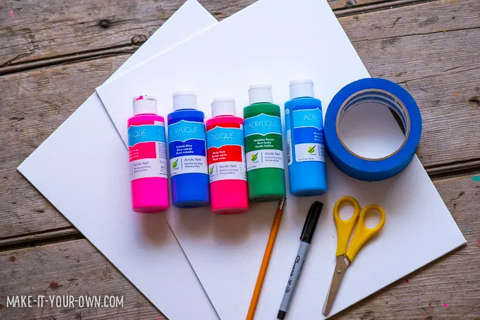 Polaroid Portraits (perfect for Father's Day!) from make-it your-own.com (Crafts & Activities for Kids)