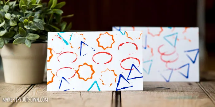 Shape Painting with Make-it-your-own.com (Crafts & activities for kids)
