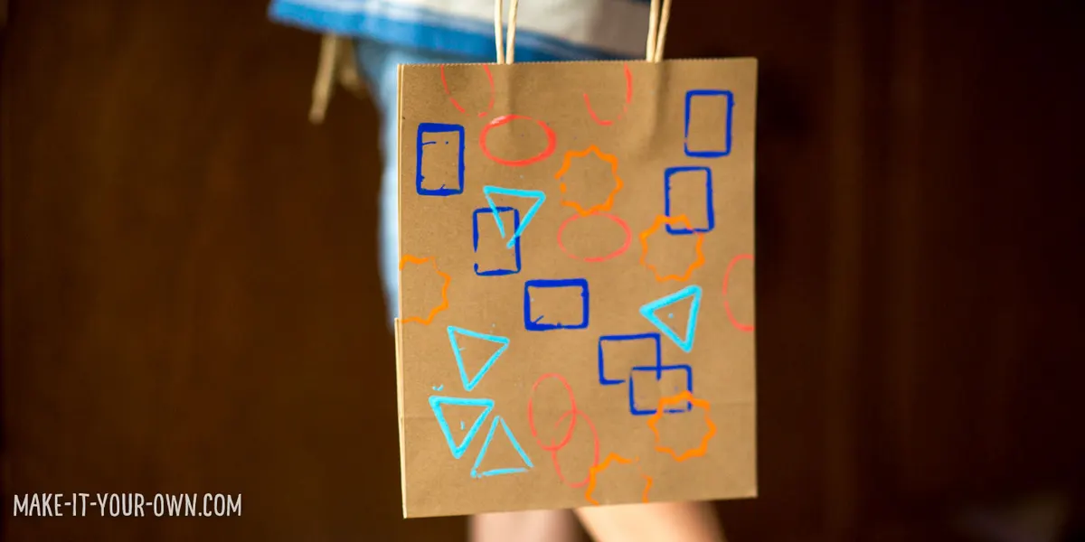 Shape Painting with Make-it-your-own.com (Crafts & activities for kids)