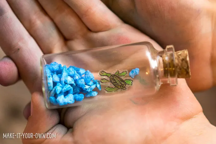 A Little Sea in a Bottle: Shrink Art with make-it-your-own.com (Crafts & Activities for Kids)