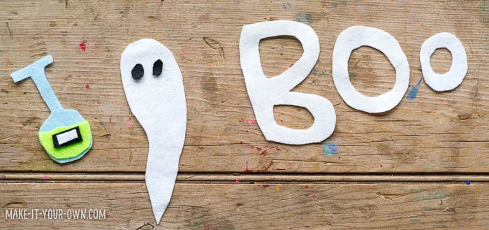Kid-Designed Halloween Felt Banner with make-it-your-own.com (Crafts & activities for kids)