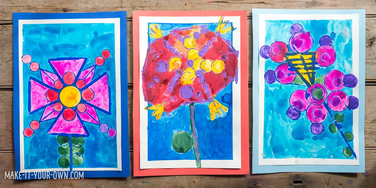 Printing with Recyclables: Flowers