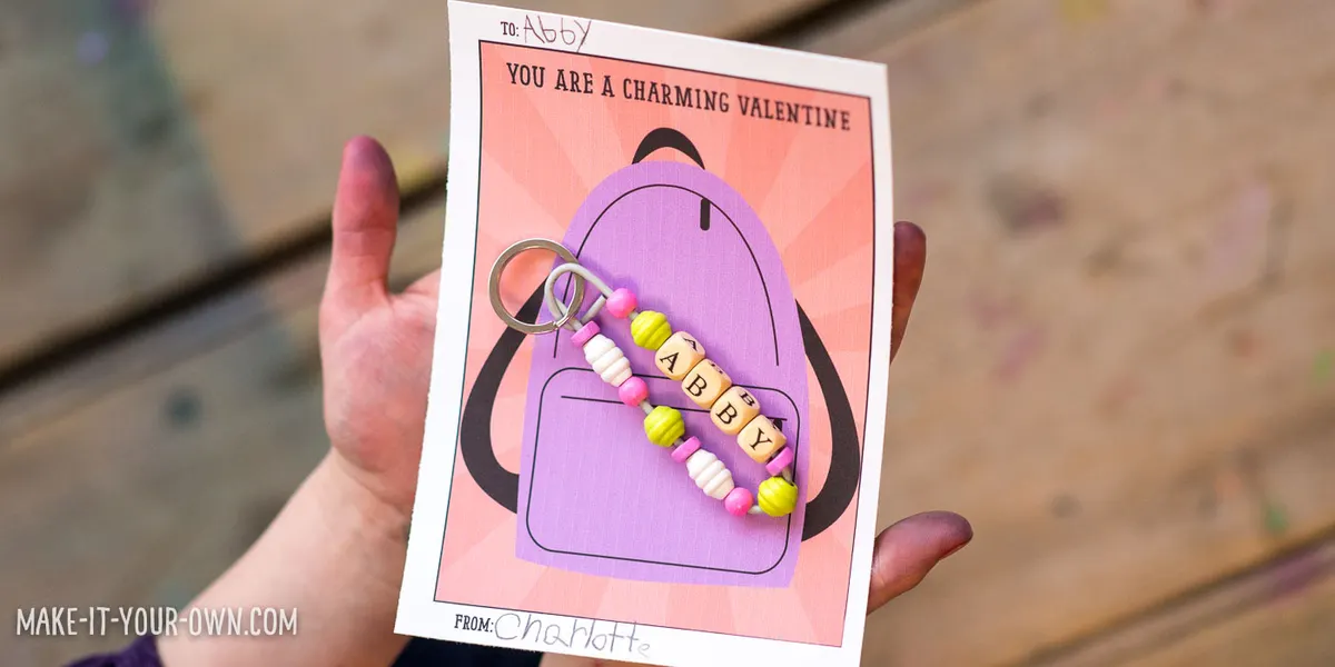 Friendship Pin Backpack Charm Card