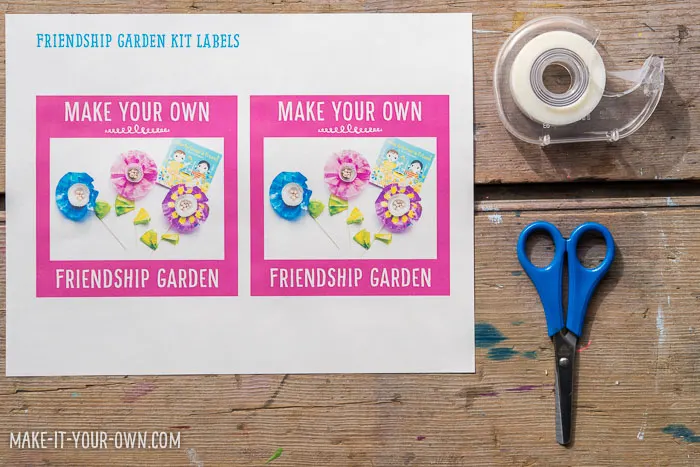 Friendship Garden Kit: Make this inexpensive kit to accompany the book, "How to Grow a Friend" by Sarah Gillingham!