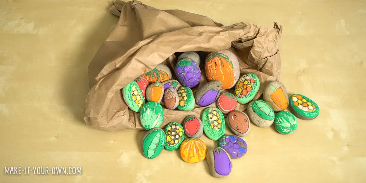 Painted Rock Cornucopia