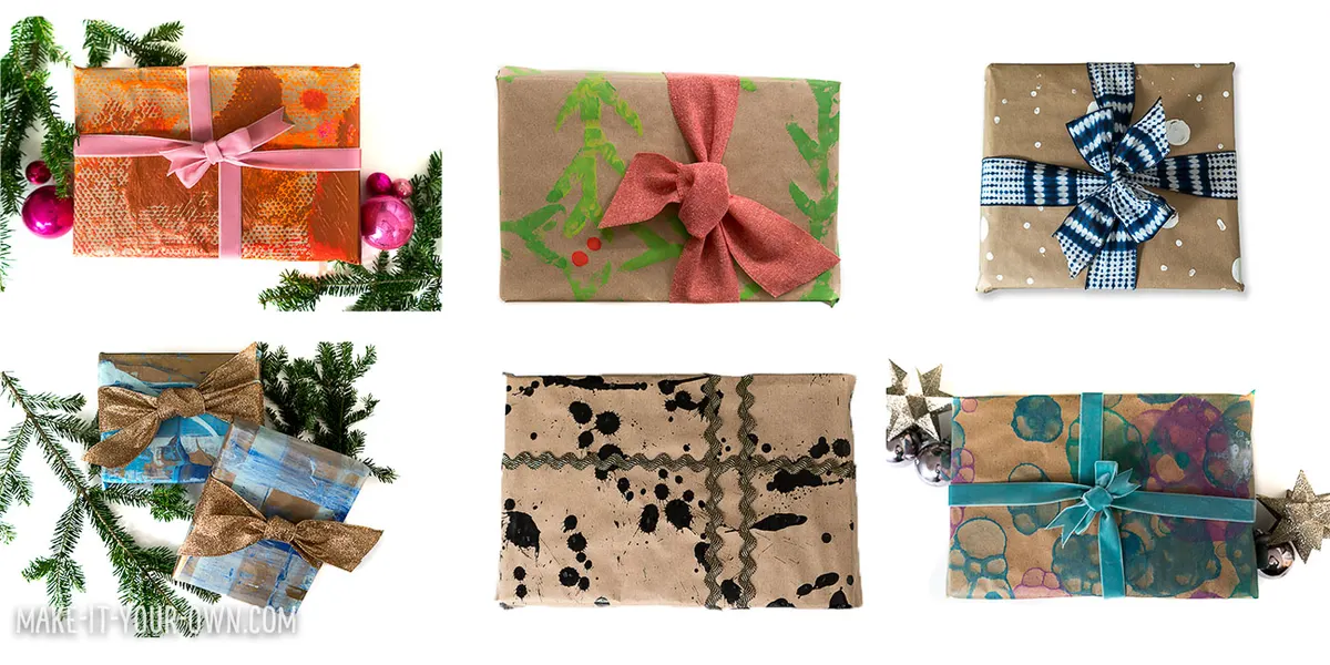 Kid-Made Wrapping Paper