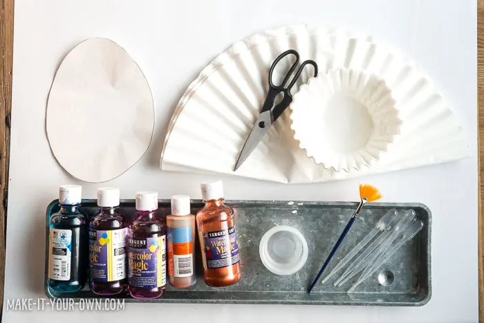Children in Preschool, Kindergarten and School age will enjoy this painting activity which incorporates pipette painting and splatter painting to make an EASTER EGG GARLAND that would make a beautiful sun catcher!
