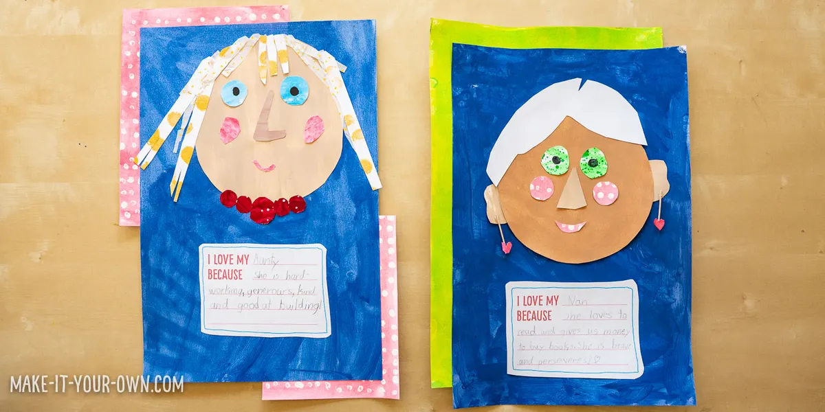 Eric Carle Inspired Mother's Day Portraits