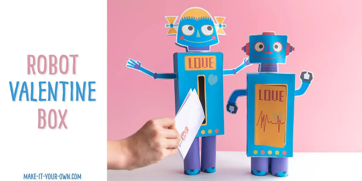 Robot Valentine Box and Cards
